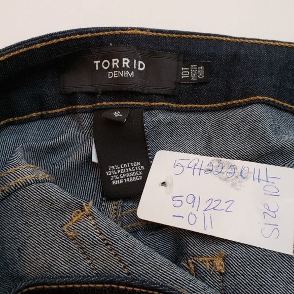 NWT Torrid Dark Wash Skinny Jean Size 10 Tall - Picture 5 of 6